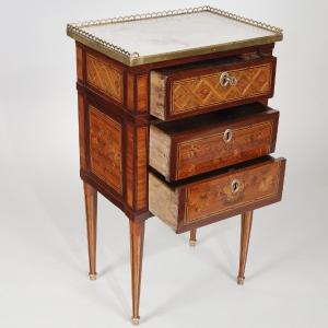 Small Living Room Writing Table With Three Drawers  Attributed To Etienne Avril
