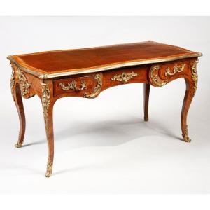 Louis XV Period Flat Desk, Stamped By Pierre Migeon