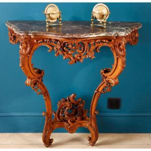 Louis XV Period Oak Wall Console