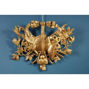 Gilded Wooden War Regalia, 18th Century