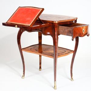 Rare Convertible Occasional Table Stamped By Jean-pierre Latz