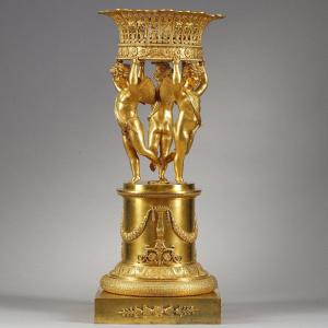 Large Gilt-bronze Centerpiece Attributed To Pierre-philippe Thomire