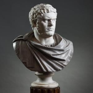 Buste en marbre de l'Empereur Caracalla