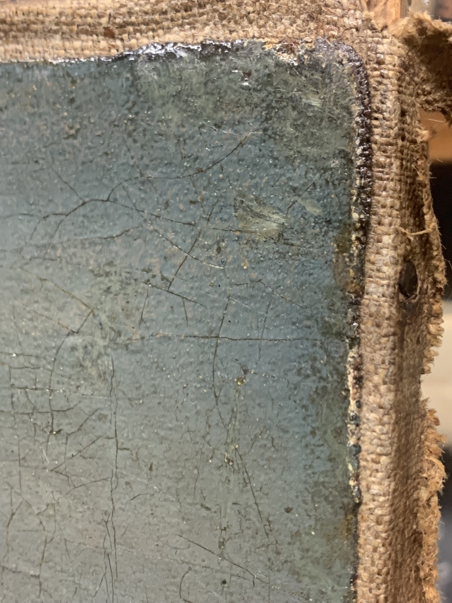 Évangéliste. Huile sur toile ,53,5x40.Ecole Hollandaise,XVII siècle.Disciple d’Hendrik Goltzius-photo-1