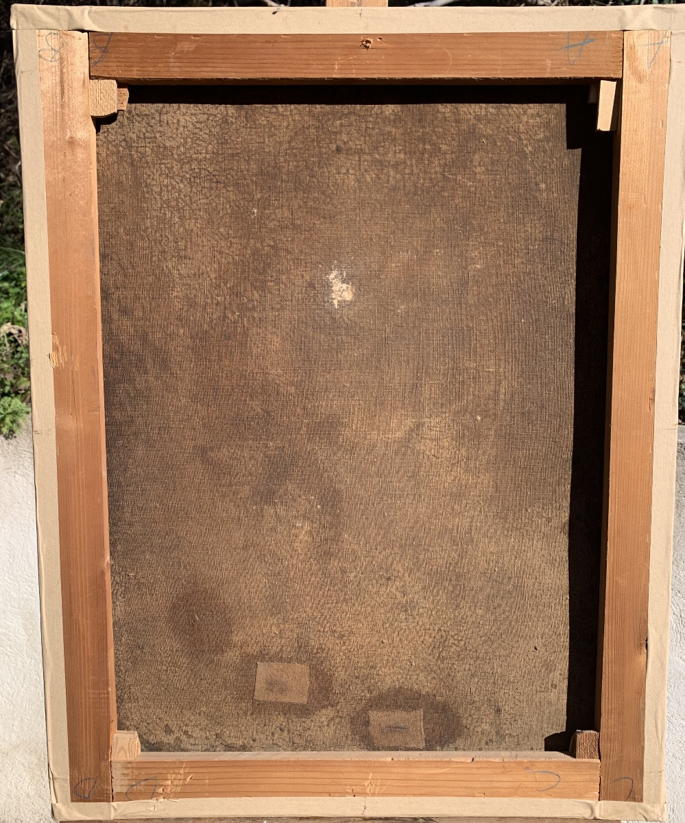 Portrait Of  A Man. Oil On Canvas,64x50.19th Century French School.-photo-4