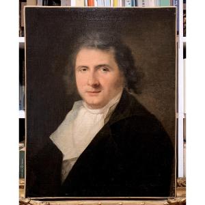 Portrait Of  A Man. Oil On Canvas,64x50.19th Century French School.