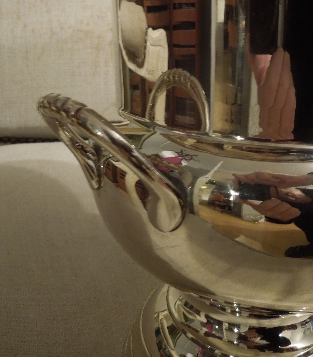 Seau à Champagne Métal Argenté – élégant Et Fonctionnel (petits Défauts)