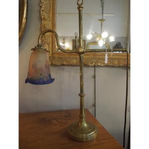 Art Deco Period Desk/living Room Lamp Signed Degue