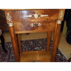 Empire Style Bedside Or Living Room Table Period Early 19th Century