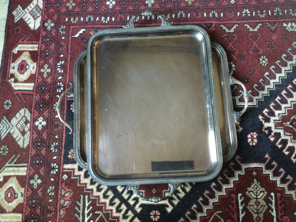 Pair Of Empire Style Serving Tray-photo-2