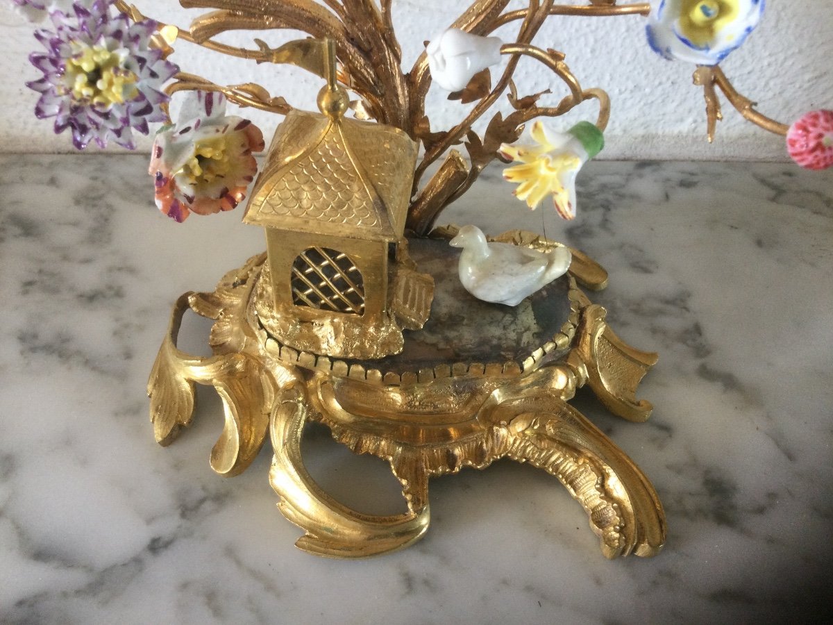 Charming Small Clock From Mufson In Paris Louis XV Period-photo-4
