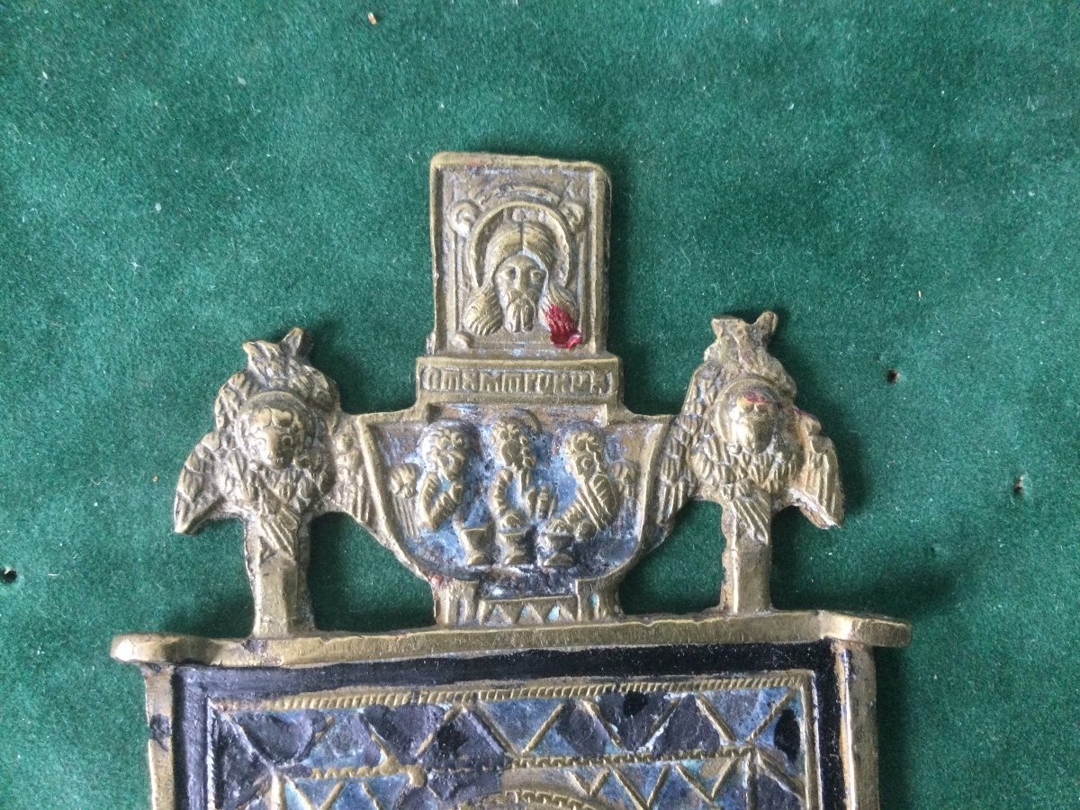 Bronze And Enamel Travel Icon-photo-3