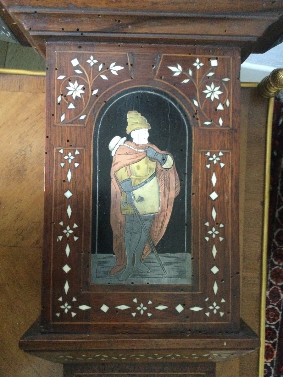 Pair Of Pogliani Marquetry Wall Consoles-photo-4