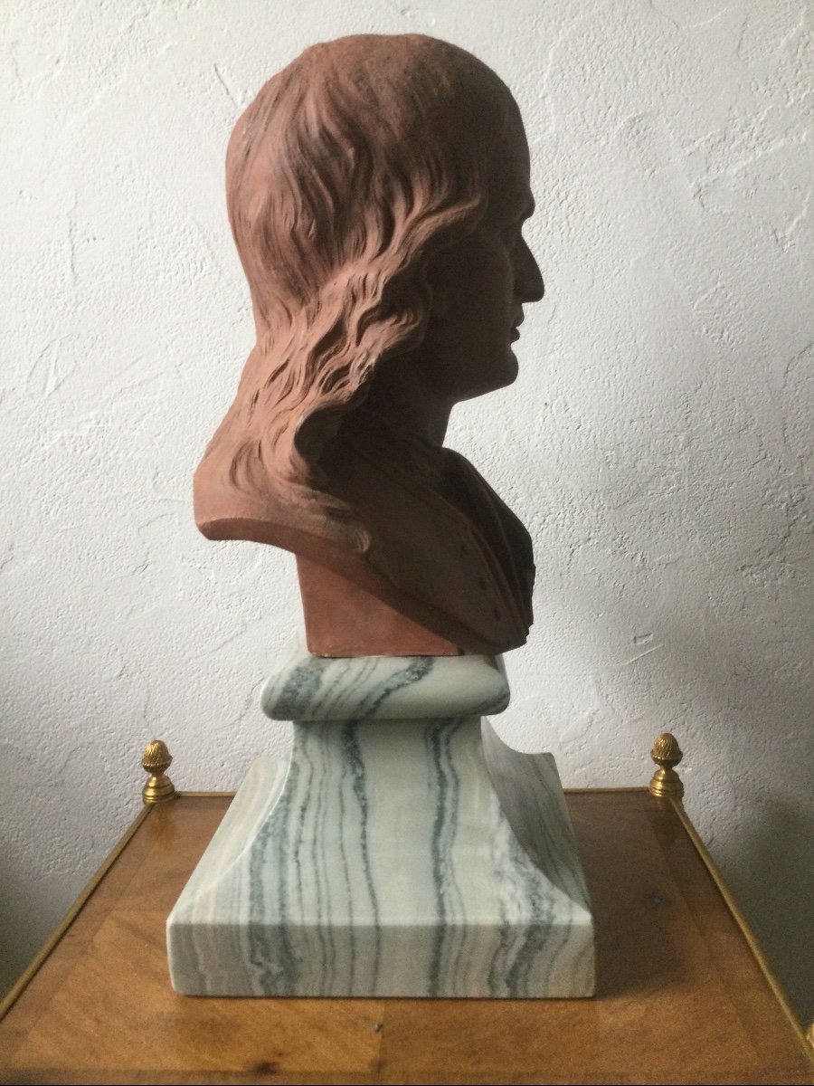 Terracotta Bust Of Napoleon Bonaparte Signed Trouillard-photo-4