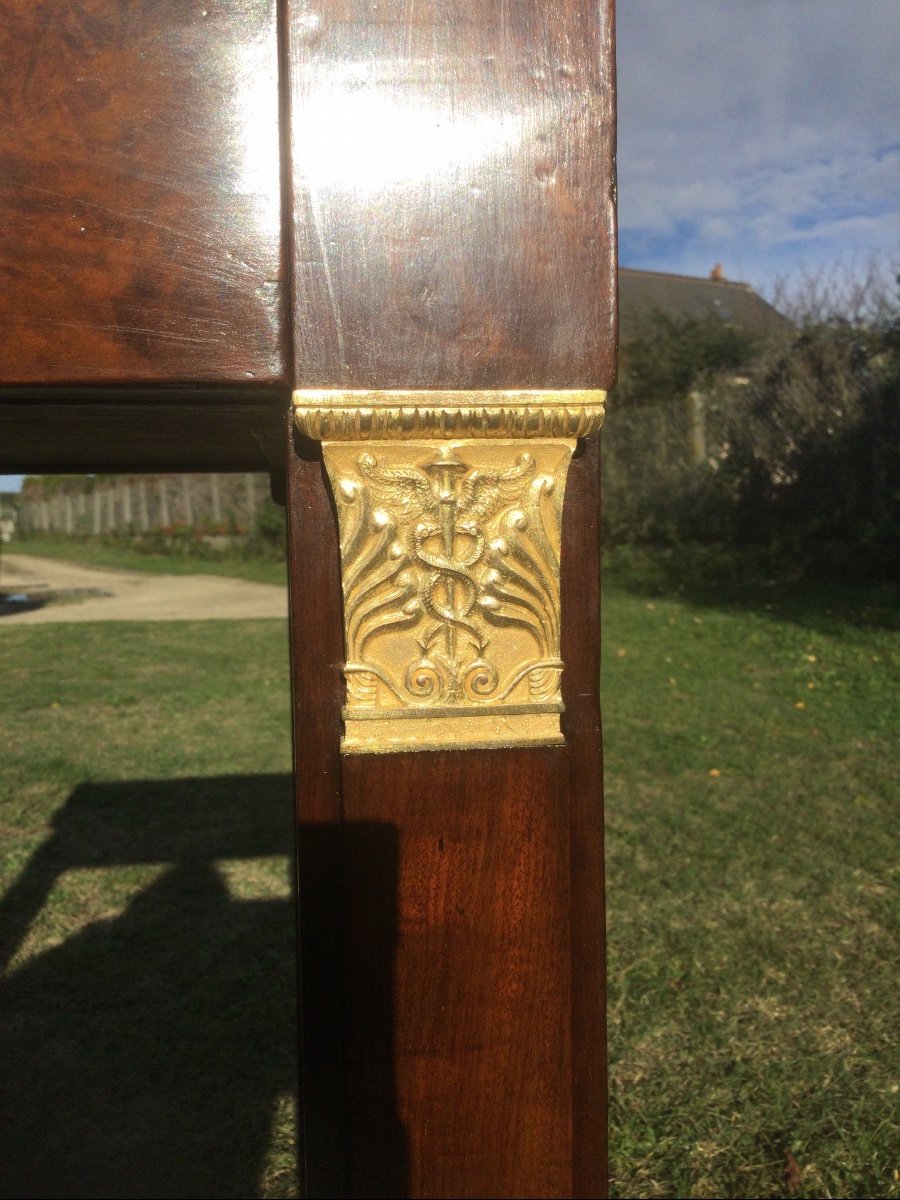 Small Console In Mahogany And Gilt Bronze Consulate Period-photo-3