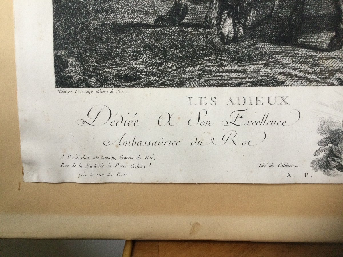 Gravure Les Adieux De La Nourrice De Robert De Launay Le Jeure-photo-3