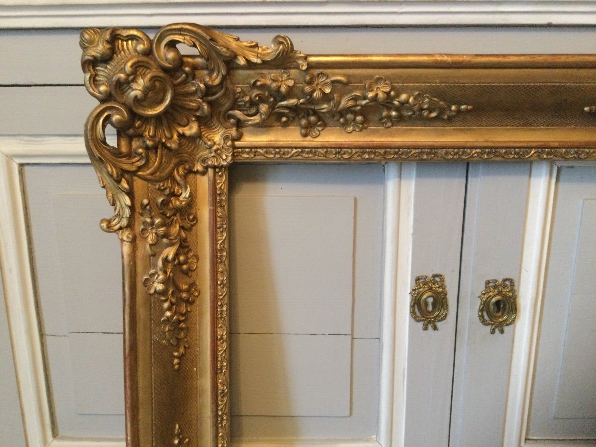 Grand Cadre Style Louis XV 81x69 Cm-photo-3