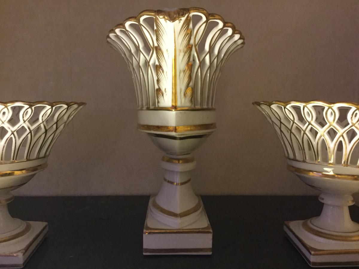 Suite Three Cups Porcelain Ajourée Louis Philippe-photo-3