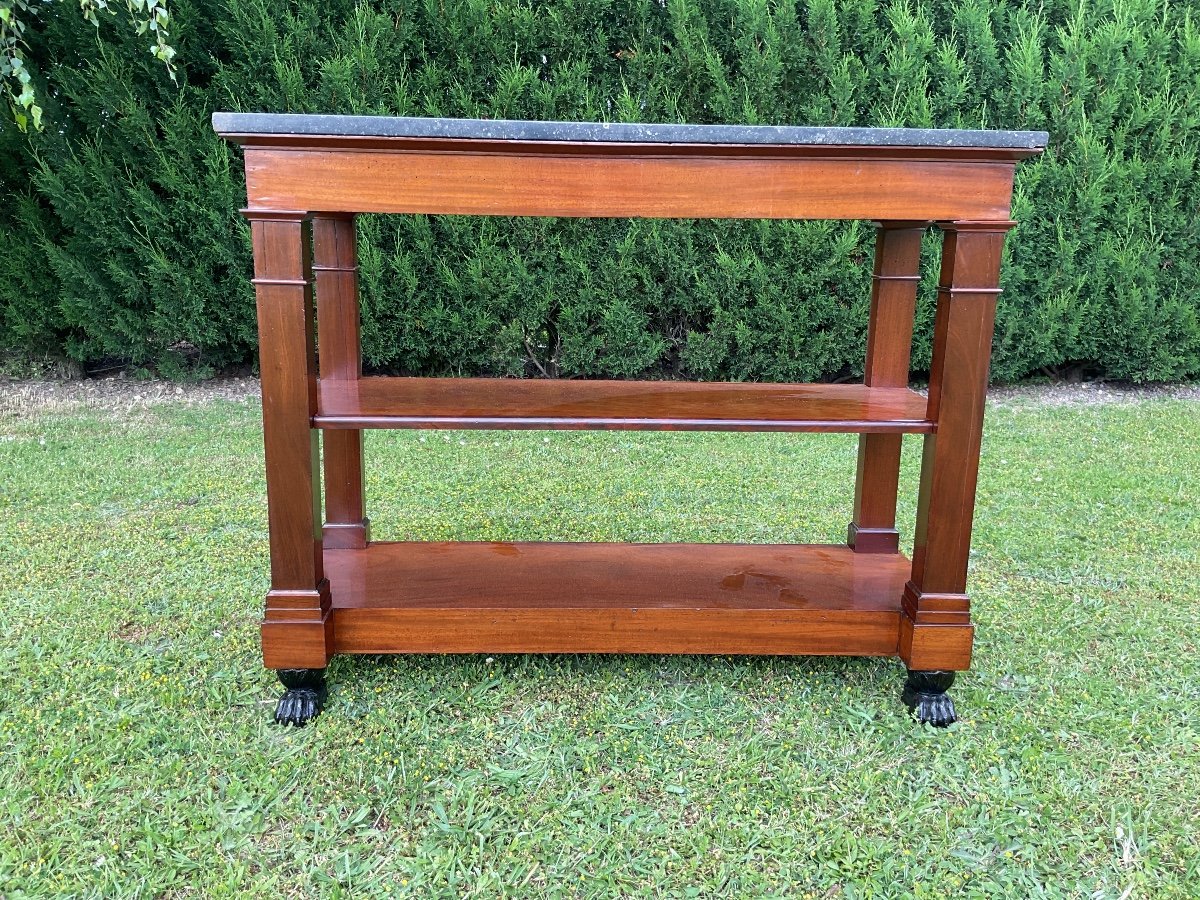 Console Desserte En Acajou époque Consulat 