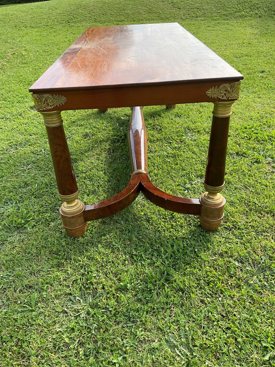 Grande Table De Milieu Empire  en acajou -photo-4
