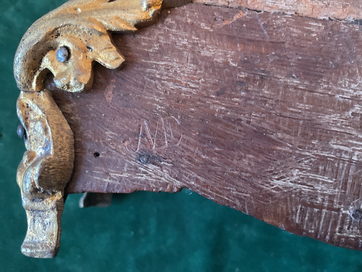 Porte Montre En Placage De Bois De Rose époque Louisxv Avec Jurande-photo-1