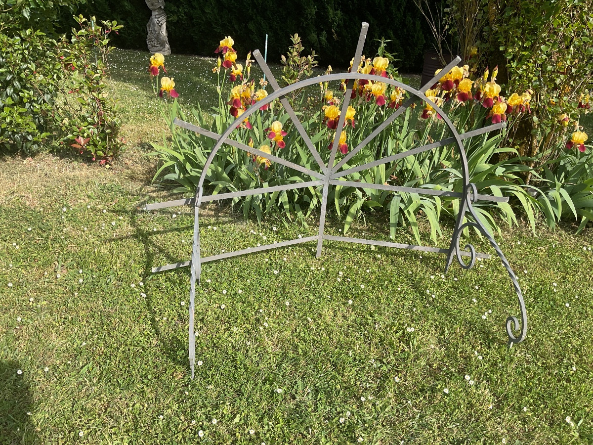 Art Deco Wrought Iron Marquise 