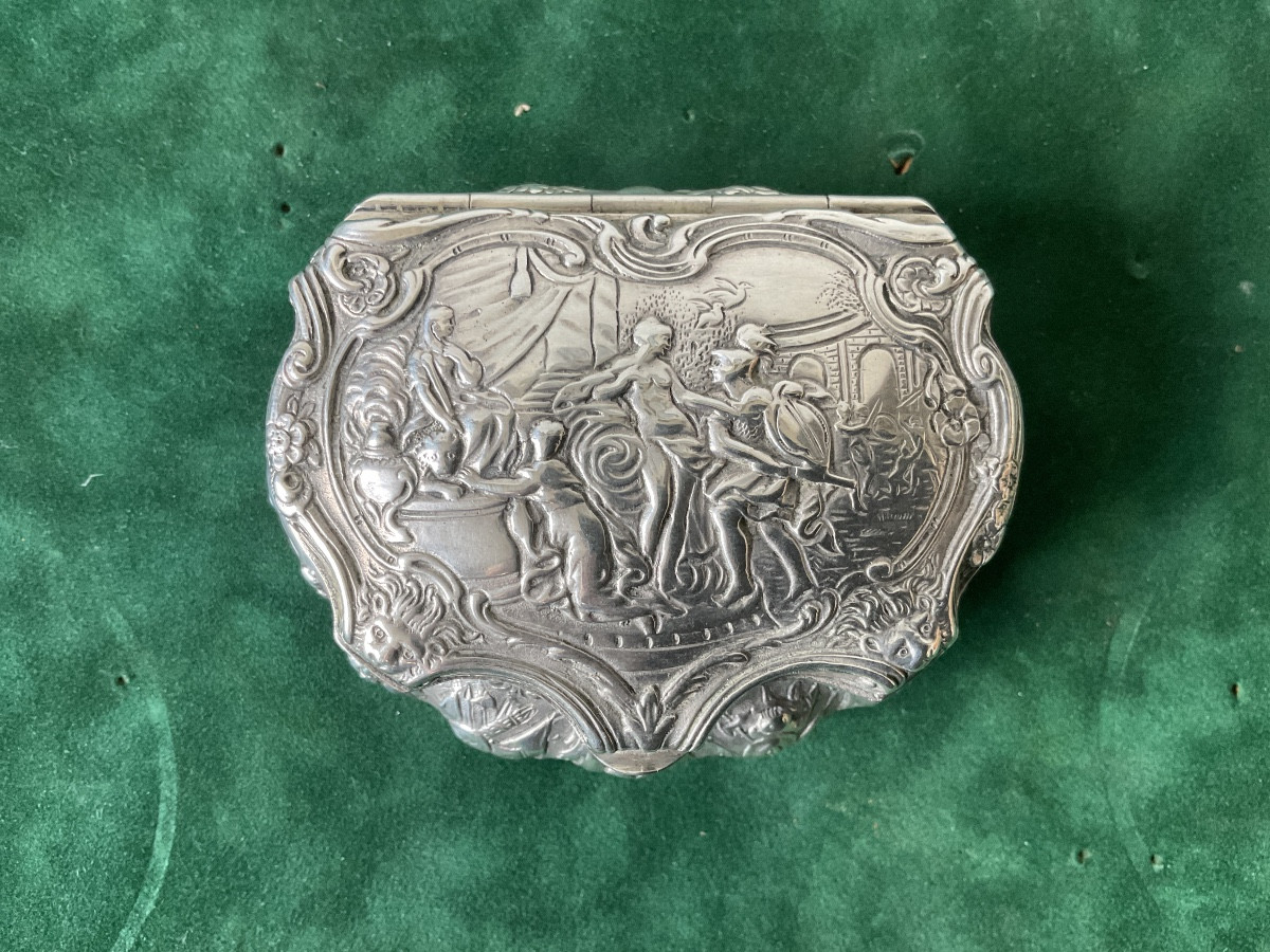 Boîte en argent du XVIIIéme poids 128gr-photo-2