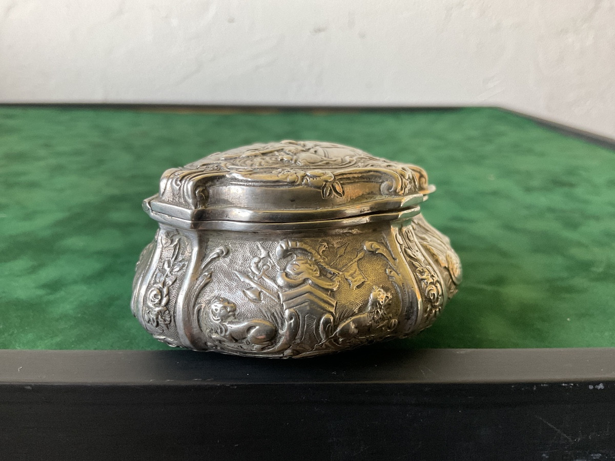 Boîte en argent du XVIIIéme poids 128gr-photo-4