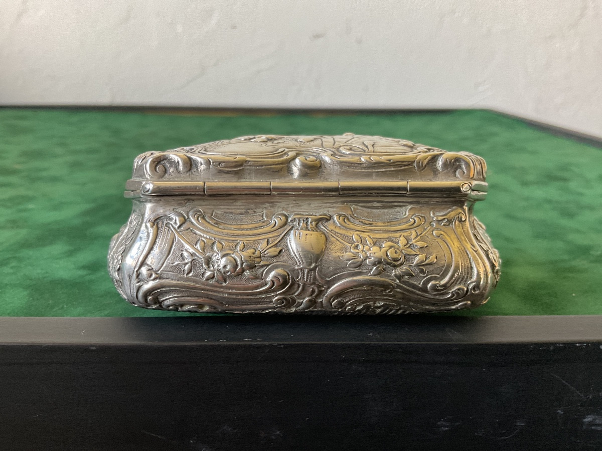 Boîte en argent du XVIIIéme poids 128gr-photo-2