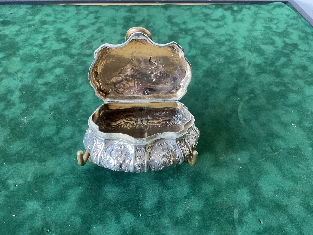 Boîte en argent du XVIIIéme poids 128gr-photo-3