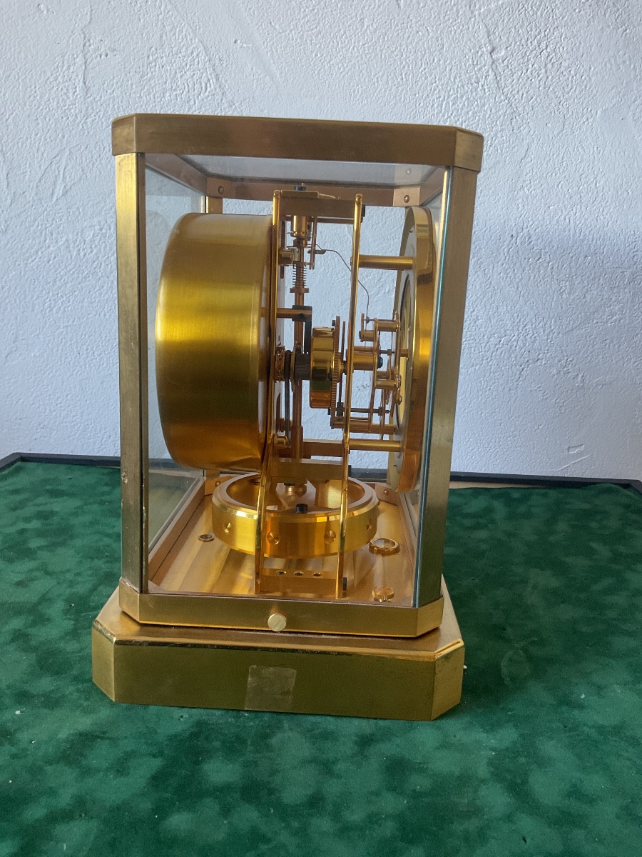 Jaeger-lecoultre Atmos Clock In Gilded Brass Number 49641-photo-3