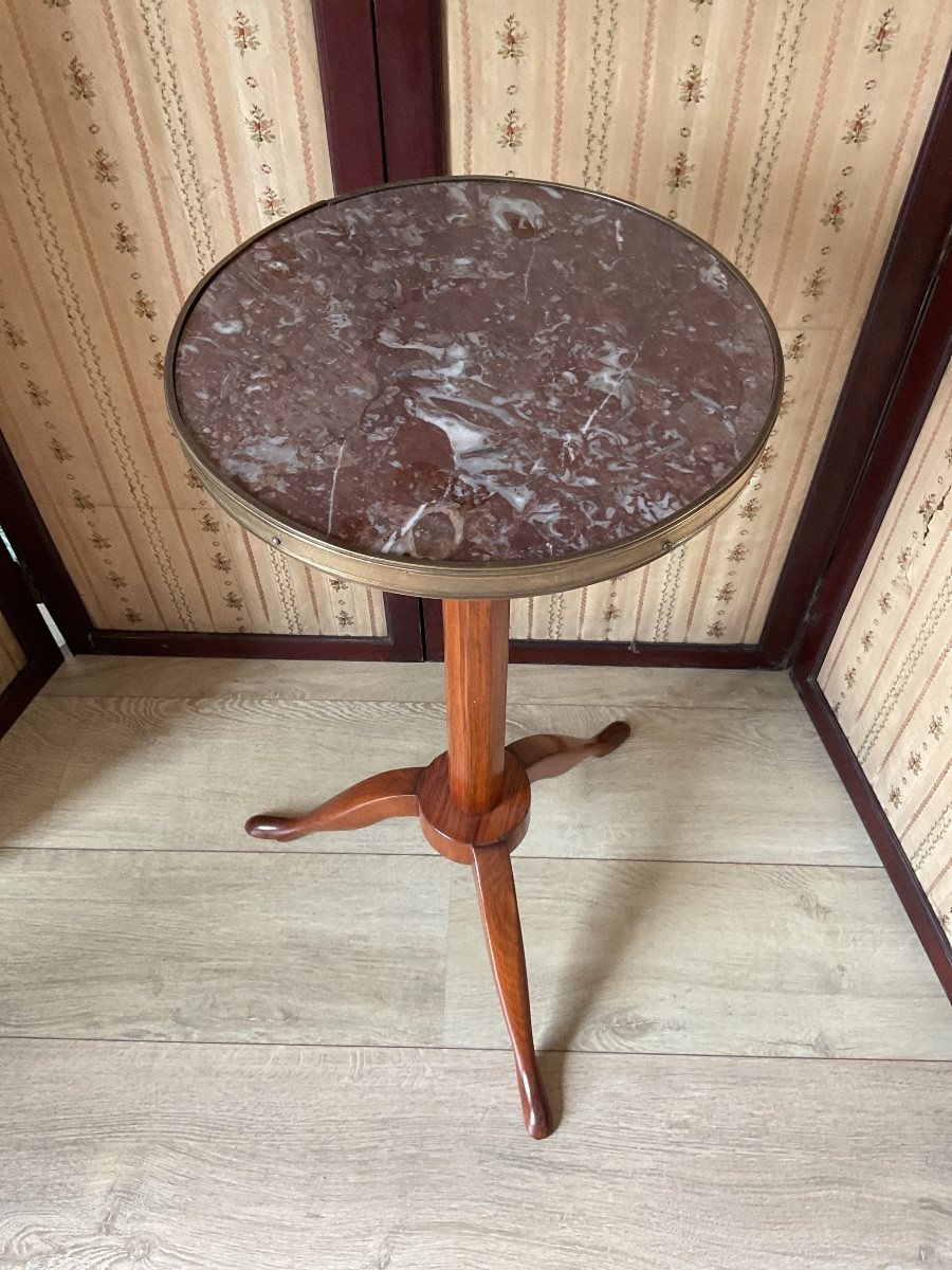 18th Century Rosewood Rack And Pinion Pedestal Table-photo-2