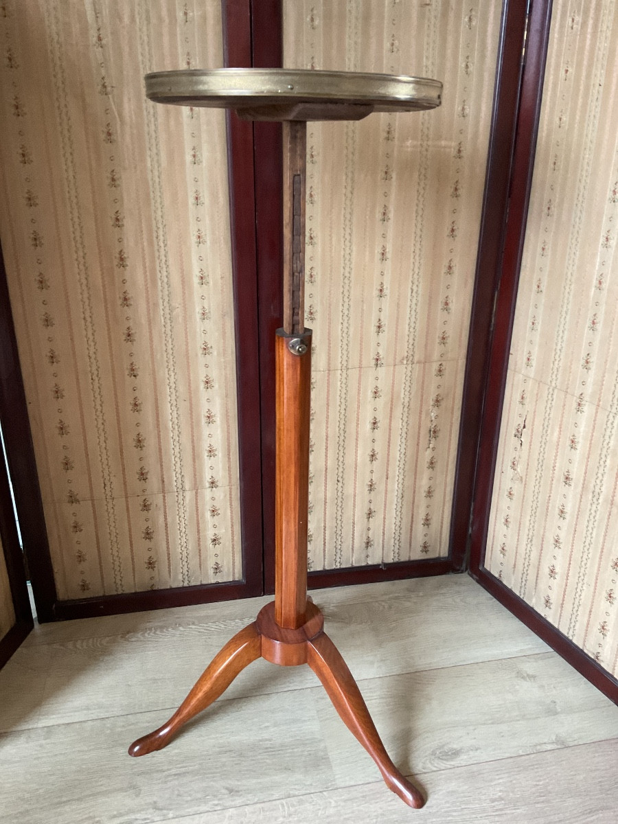 18th Century Rosewood Rack And Pinion Pedestal Table-photo-4
