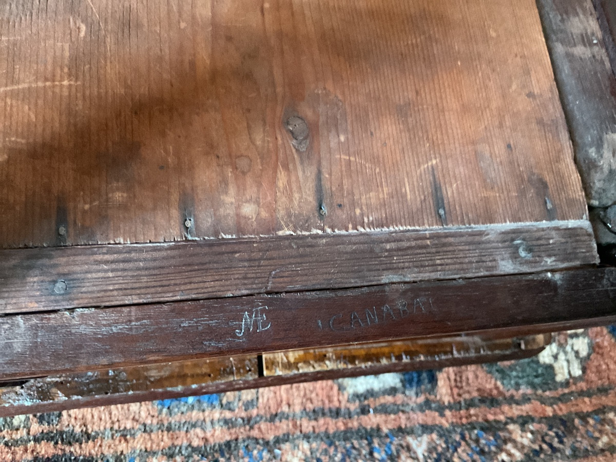 Writing Table Stamped With Canabas-photo-3