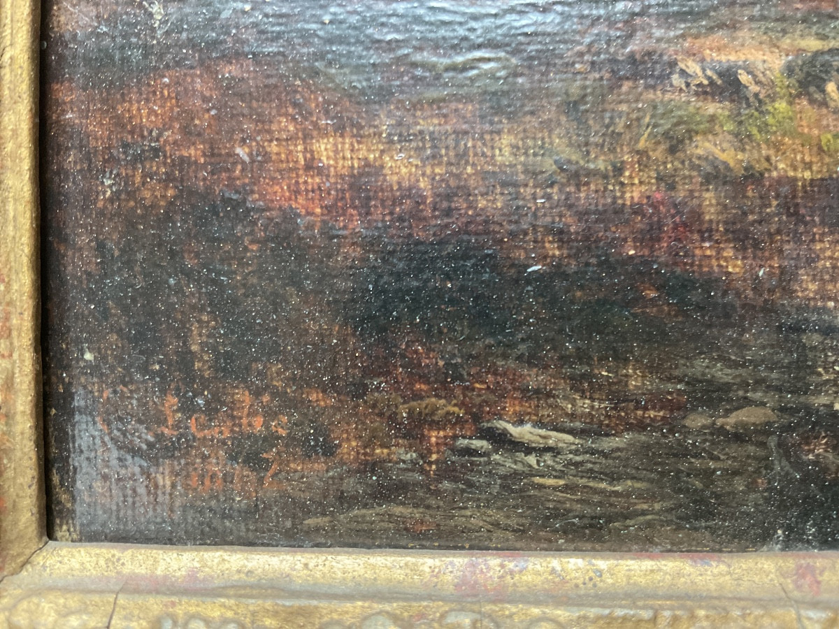 Tableau signé de Charles Leslie daté 1847-photo-2