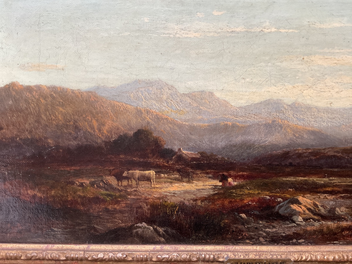 Tableau signé de Charles Leslie daté 1847-photo-3