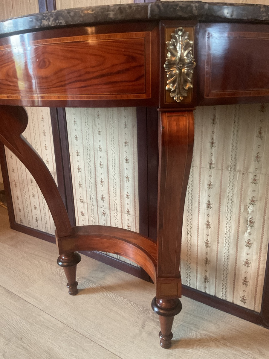 Half-moon Console From The Louis XVI Period -photo-2