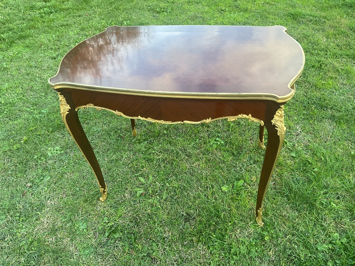 Rare Italian-style Marquetry Center Table With Extensions 