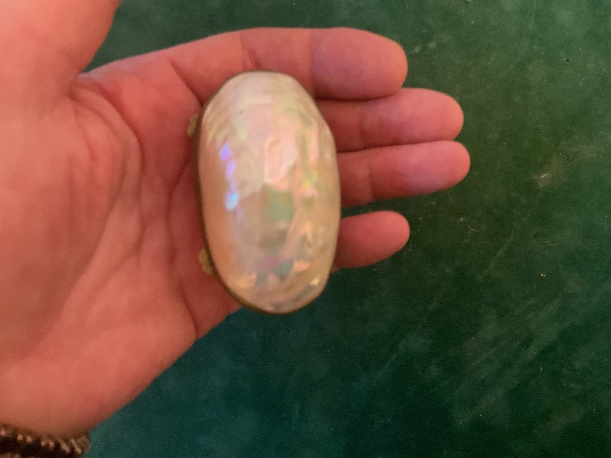 Boîte Œuf en nacre-photo-3