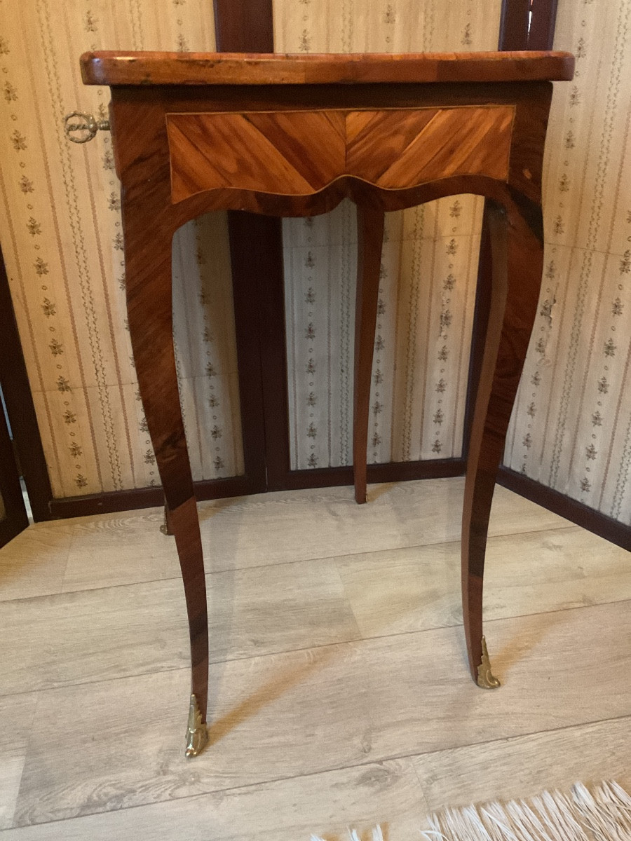 Small Louis XV Period Marquetry Table -photo-4