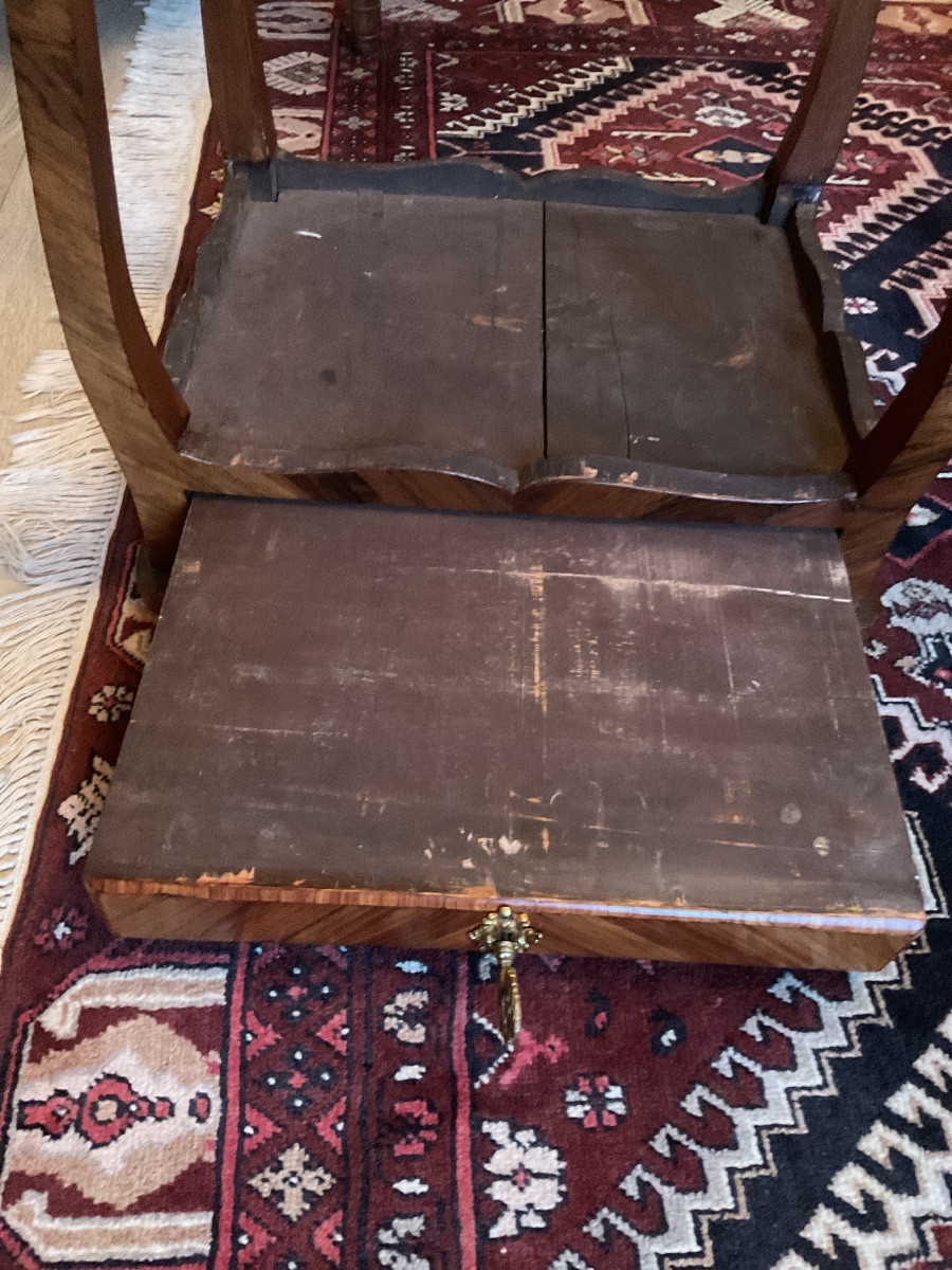 Small Louis XV Period Marquetry Table -photo-4