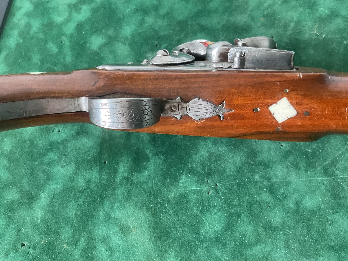 Pistolet d’arçon à silex datée 1801-photo-3