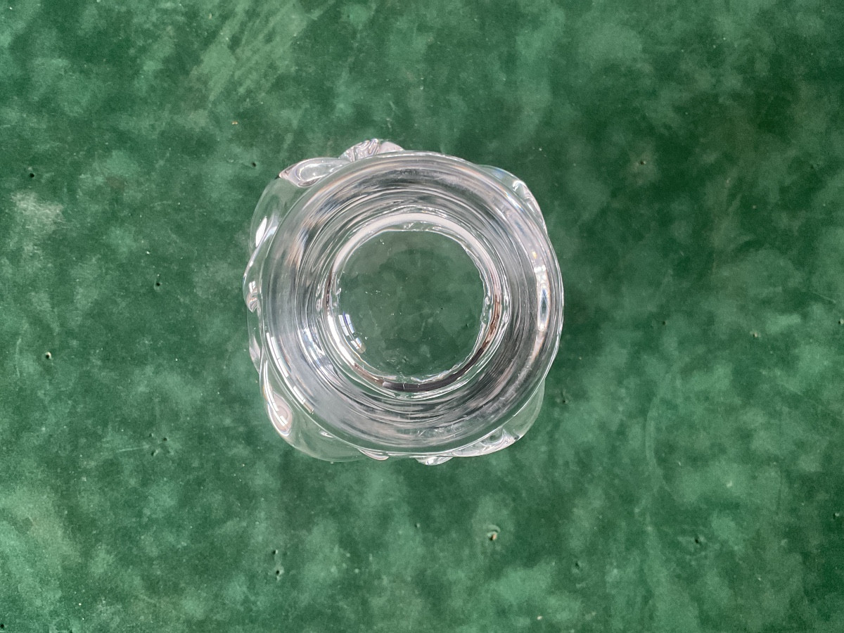 Crystal Vase Signed Daum France -photo-1