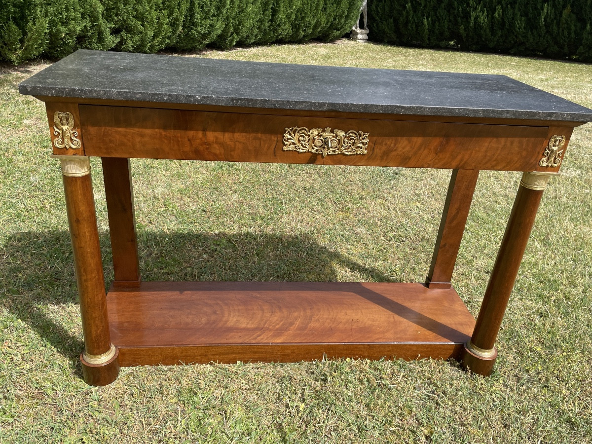 Console en acajou époque empire 