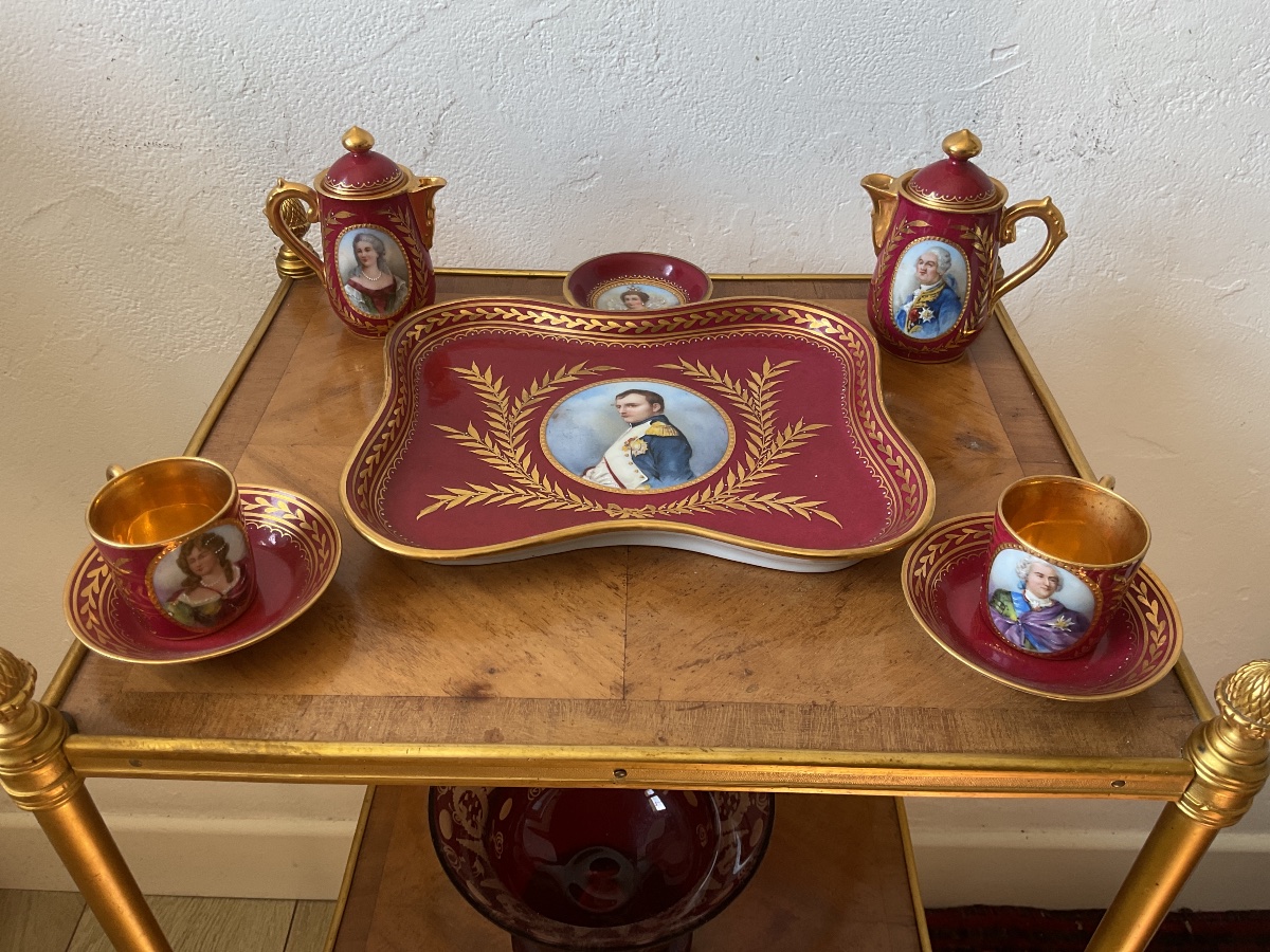 Tête à tête en porcelaine de Vienne -photo-2