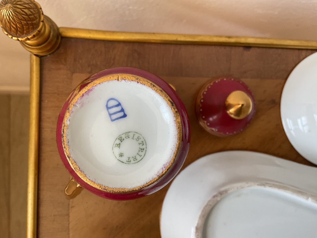 Tête à tête en porcelaine de Vienne -photo-4
