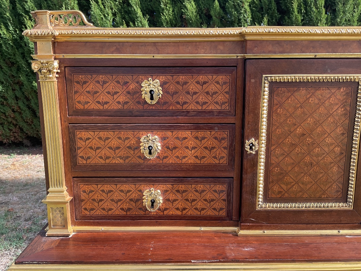 Rare serre bijoux époque Louis XVI attribué à WEISWEILER -photo-2