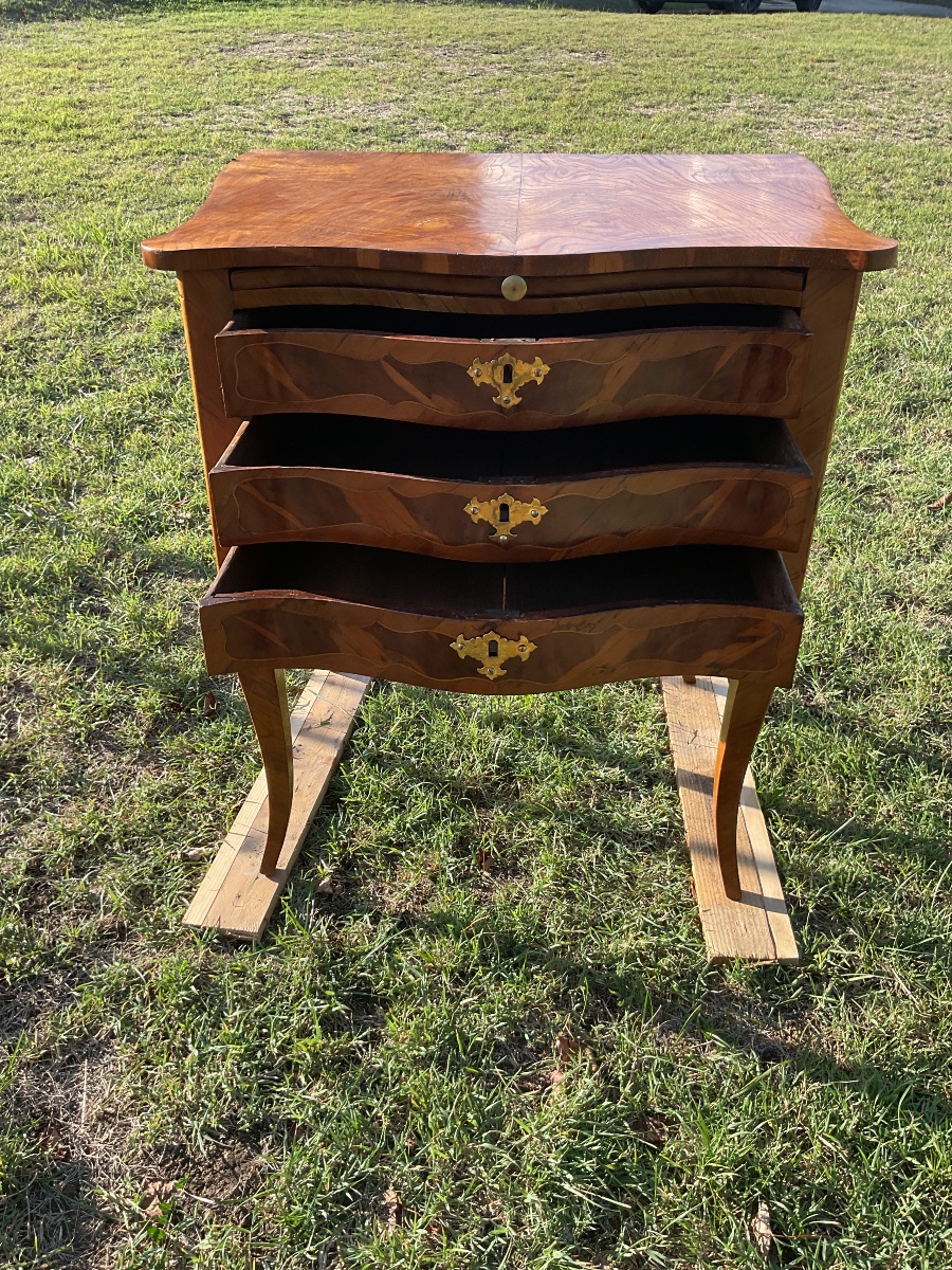 Small Swiss Smoothing Chest From The Bern Region, 18th Century-photo-4