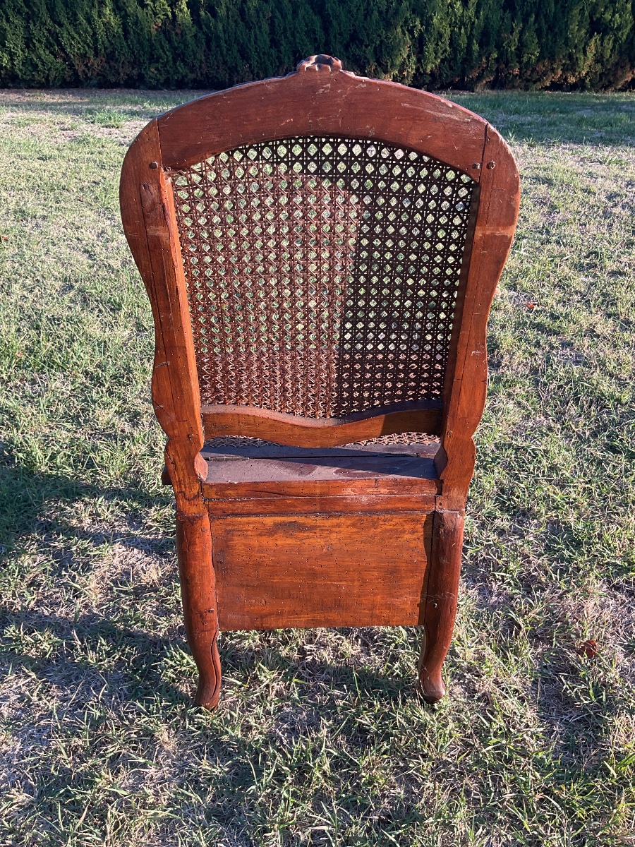 Chaise de commodité époque Louis XV-photo-4