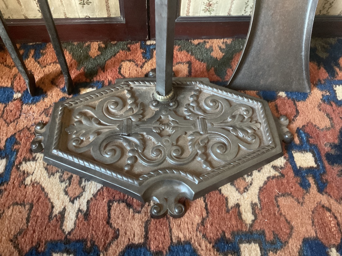 19th-century Wrought-iron Fireplace Stand -photo-3